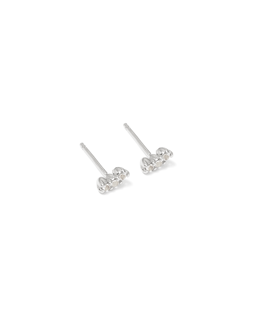 CONTOUR TOPAZ STUDS (STERLING SILVER) IMAGE 4