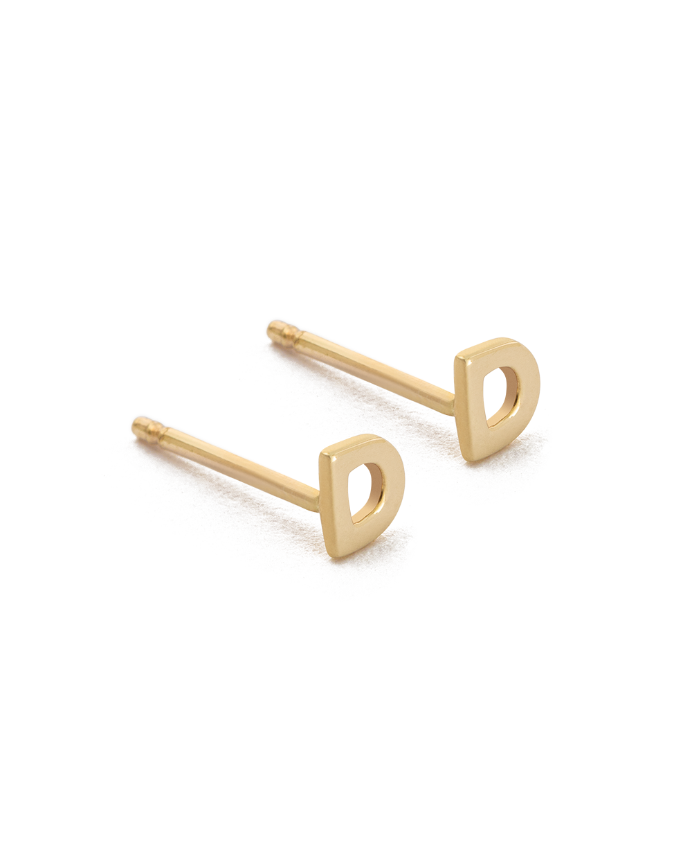 INITIAL EARRINGS (9K GOLD) IMAGE 8