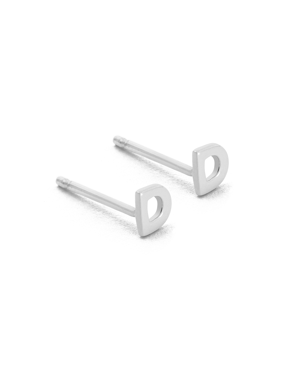 INITIAL EARRINGS (STERLING SILVER) IMAGE 8