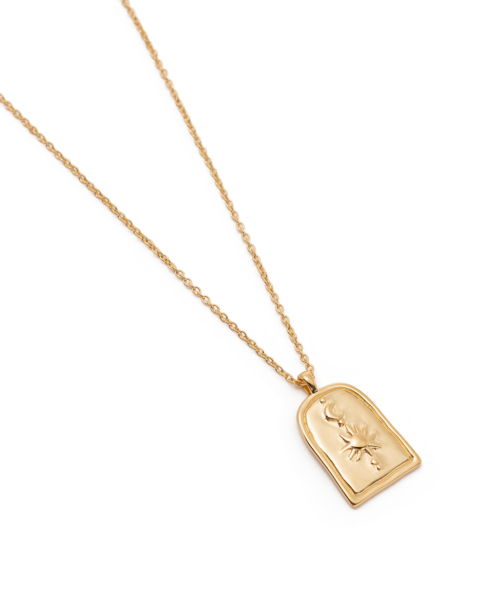 SUN AND MOON NECKLACE (18K GOLD PLATED) IMAGE 4