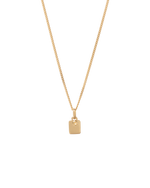 ENGRAVABLE BIRTHSTONE NECKLACE (18K GOLD VERMEIL) NOVEMBER