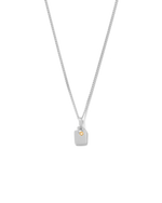 ENGRAVABLE BIRTHSTONE NECKLACE (STERLING SILVER) NOVEMBER