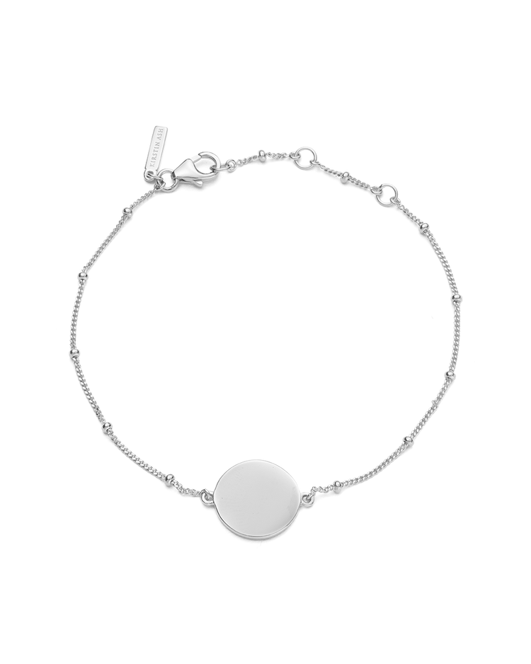 ENGRAVABLE DISC BRACELET (STERLING SILVER) IMAGE 1