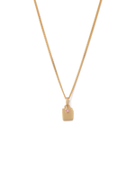 ENGRAVABLE BIRTHSTONE NECKLACE (18K GOLD VERMEIL) OCTOBER