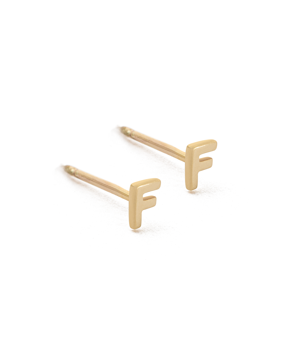 INITIAL EARRINGS (9K GOLD) IMAGE 10