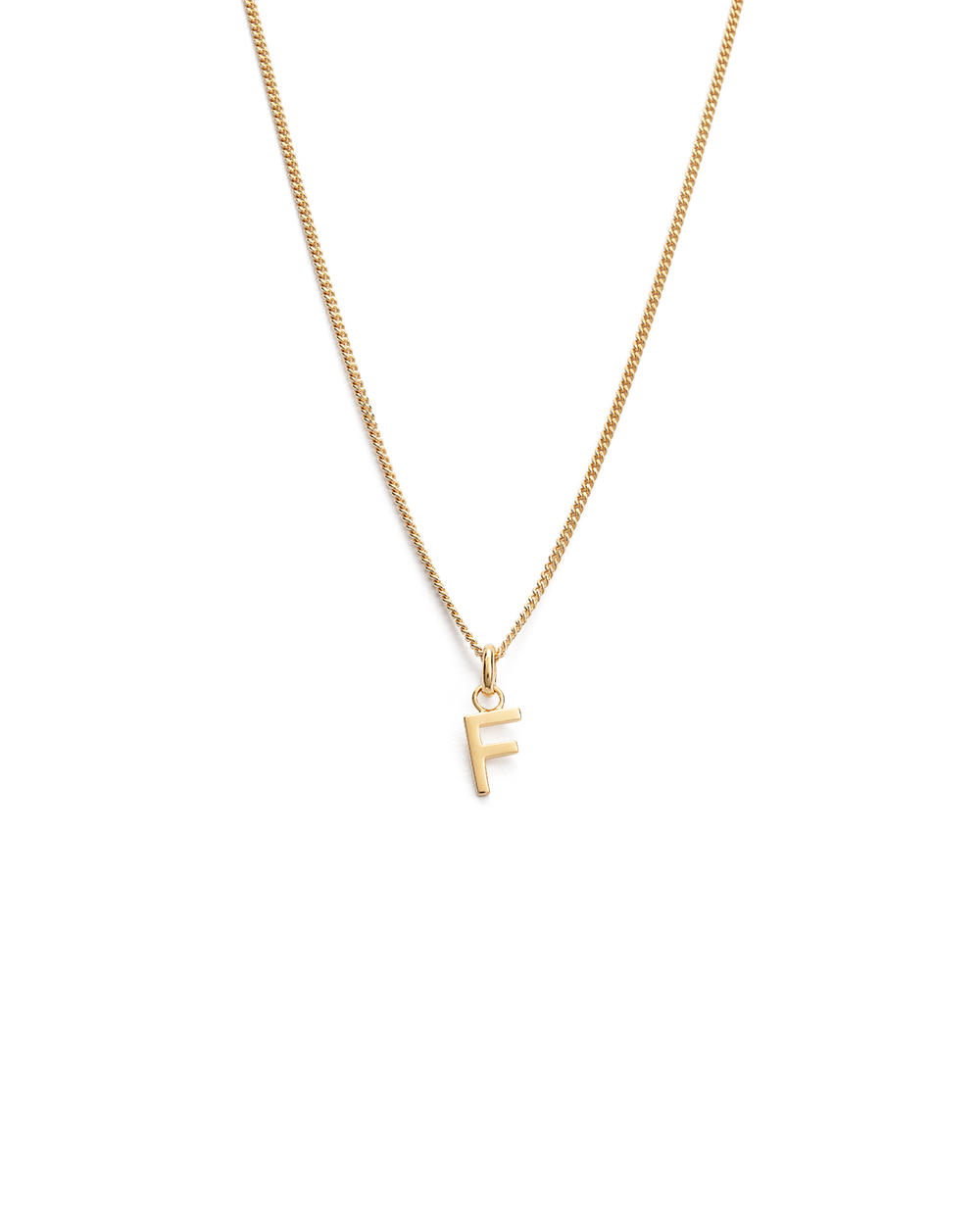 OUTLINE INITIAL NECKLACE A-Z (18K GOLD VERMEIL) IMAGE 11