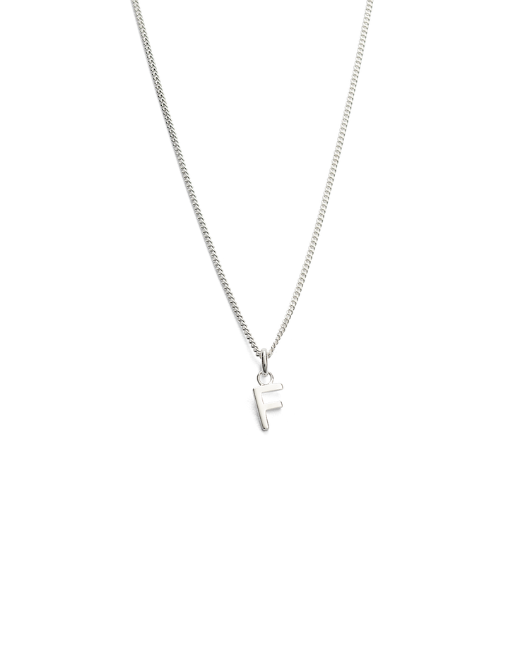 OUTLINE INITIAL NECKLACE A-Z (STERLING SILVER) IMAGE 11