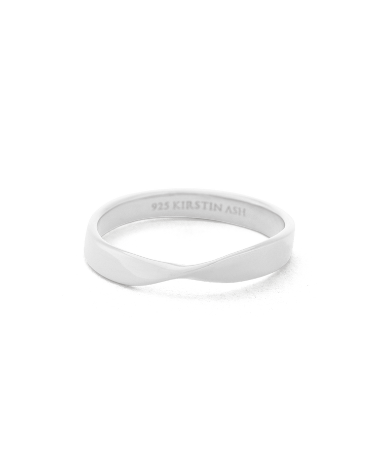 FOLD BAND RING (STERLING SILVER)