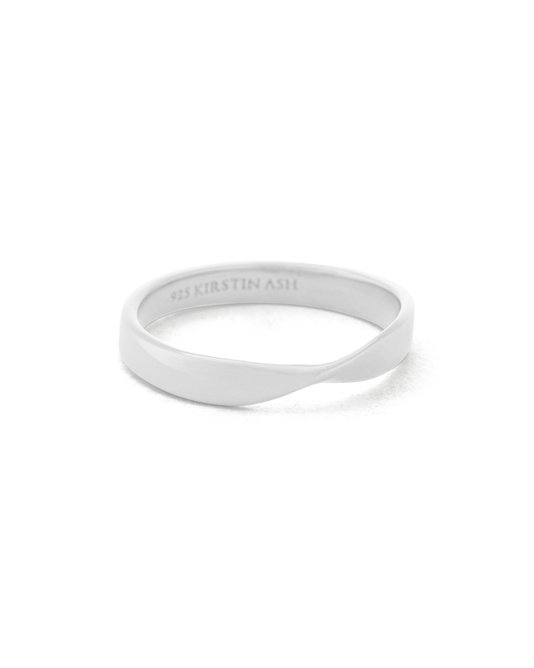 FOLD BAND RING (STERLING SILVER)