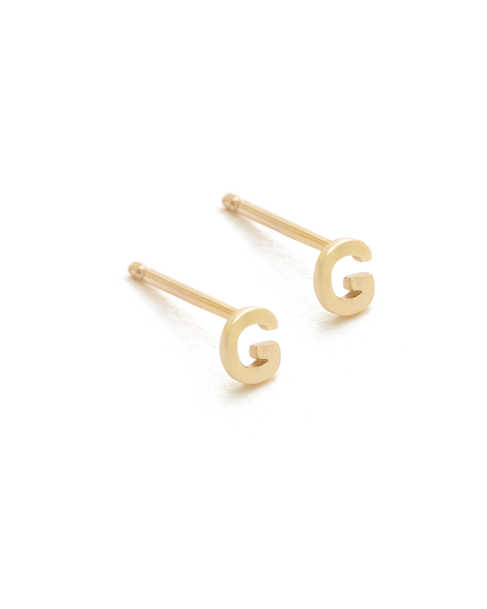 INITIAL EARRINGS (9K GOLD) IMAGE 11