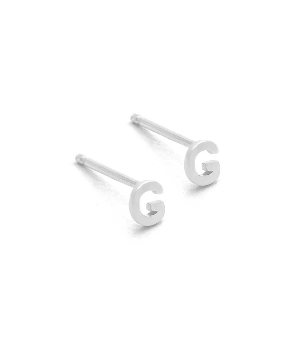 INITIAL EARRINGS (STERLING SILVER) IMAGE 11