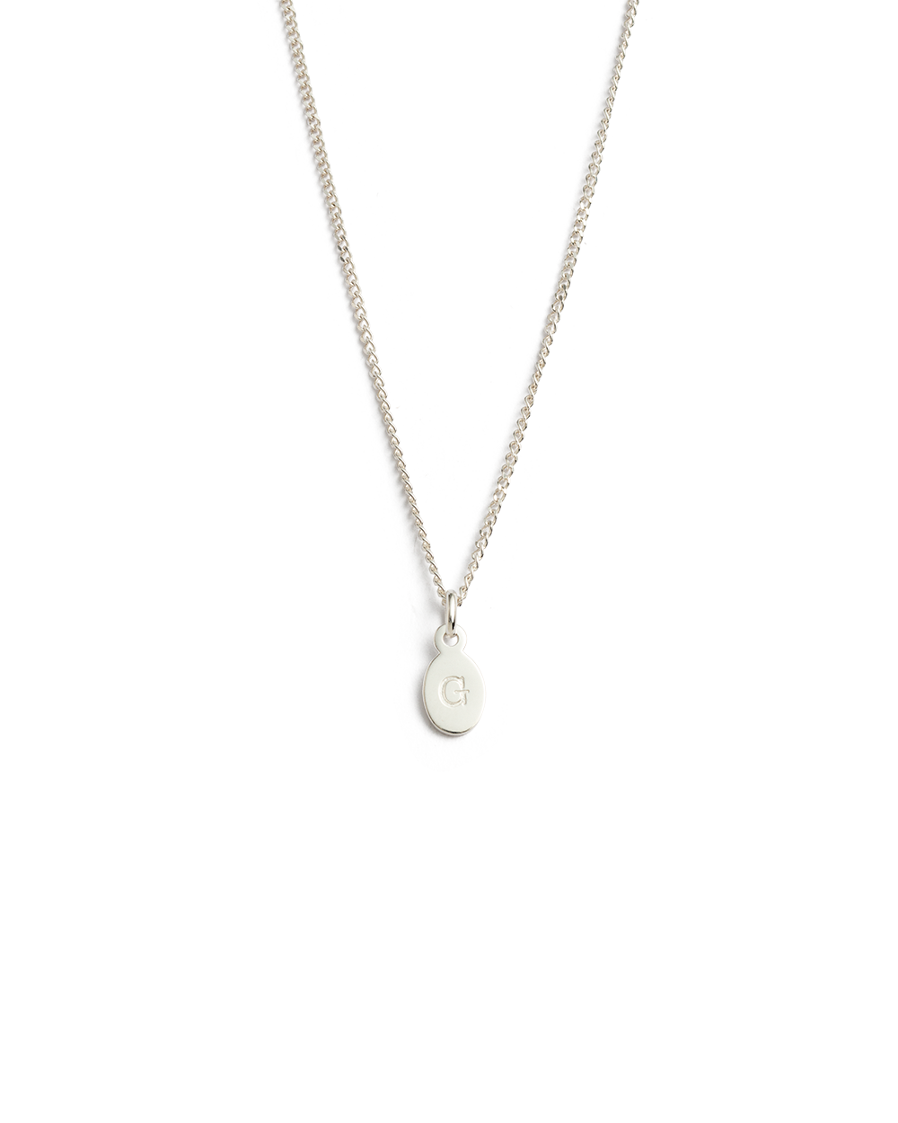 INITIAL NECKLACE A-Z (STERLING SILVER) IMAGE 12