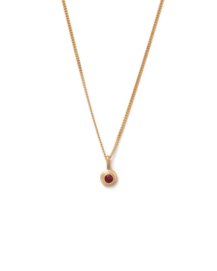 BIRTHSTONE NECKLACE (18K GOLD VERMEIL) JANUARY