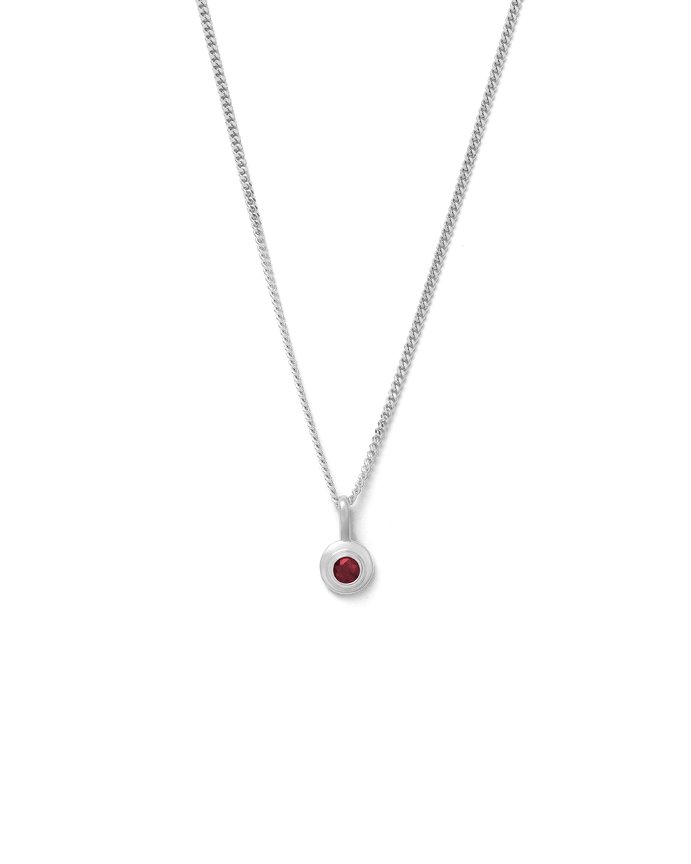 BIRTHSTONE NECKLACE (STERLING SILVER) JANUARY