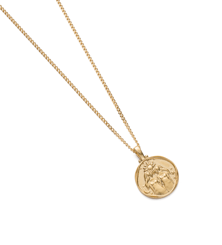 GEMINI ZODIAC NECKLACE (18K GOLD VERMEIL)