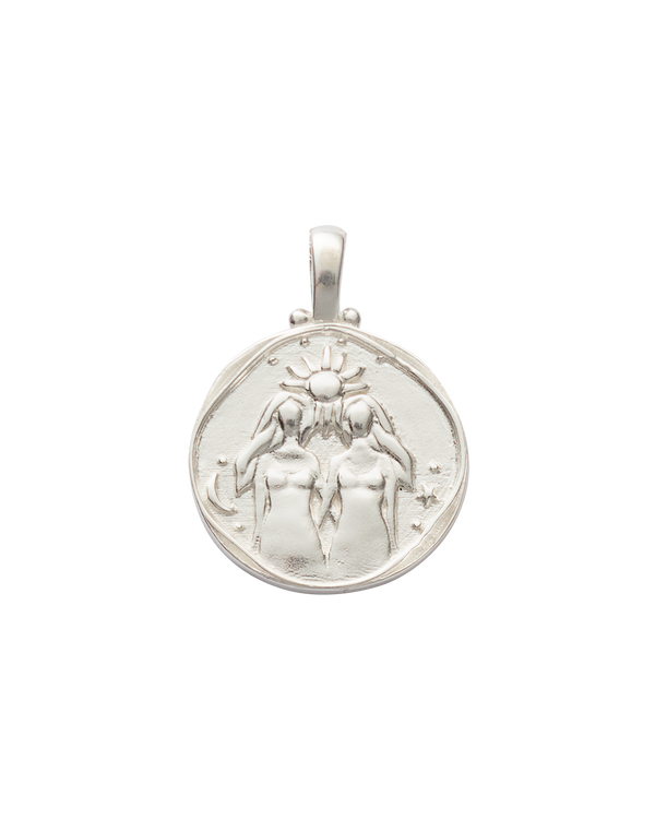 GEMINI ZODIAC (STERLING SILVER) IMAGE 1