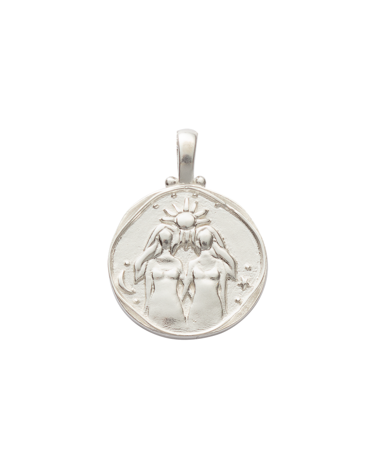 GEMINI ZODIAC (STERLING SILVER) IMAGE 1