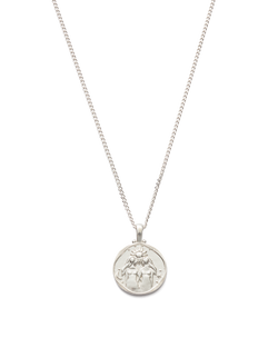 GEMINI ZODIAC NECKLACE (STERLING SILVER) IMAGE 1