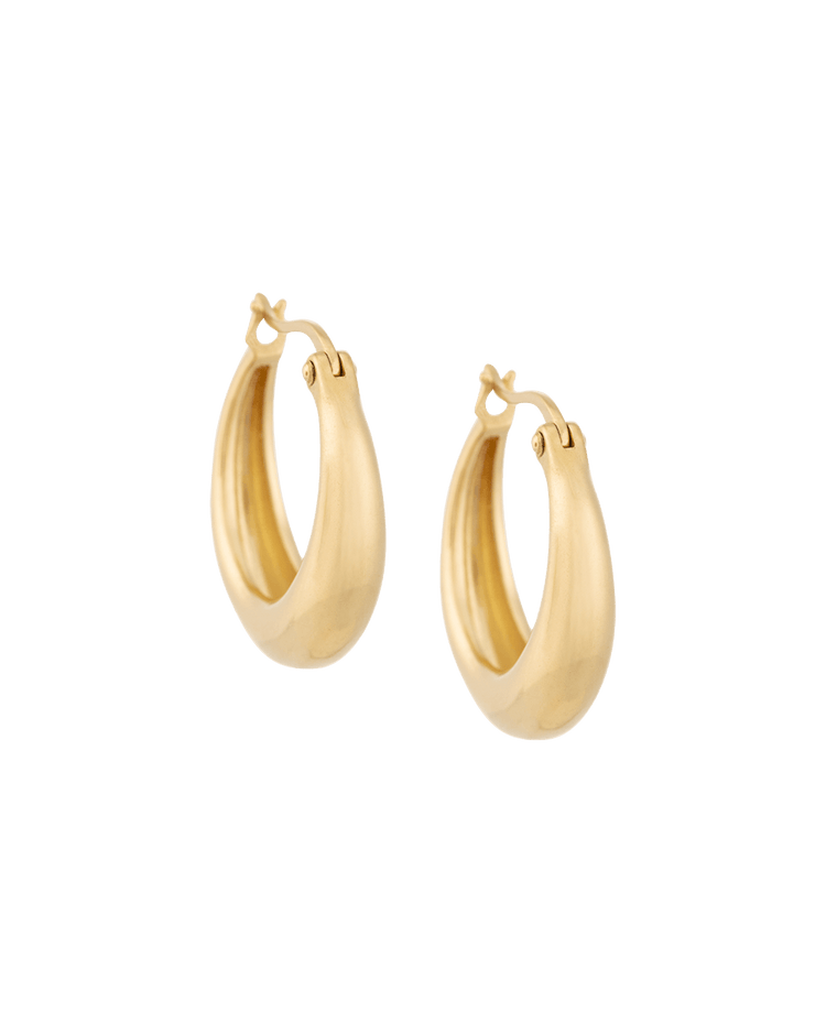 GLOW HOOPS (18K GOLD PLATED) IMAGE 1