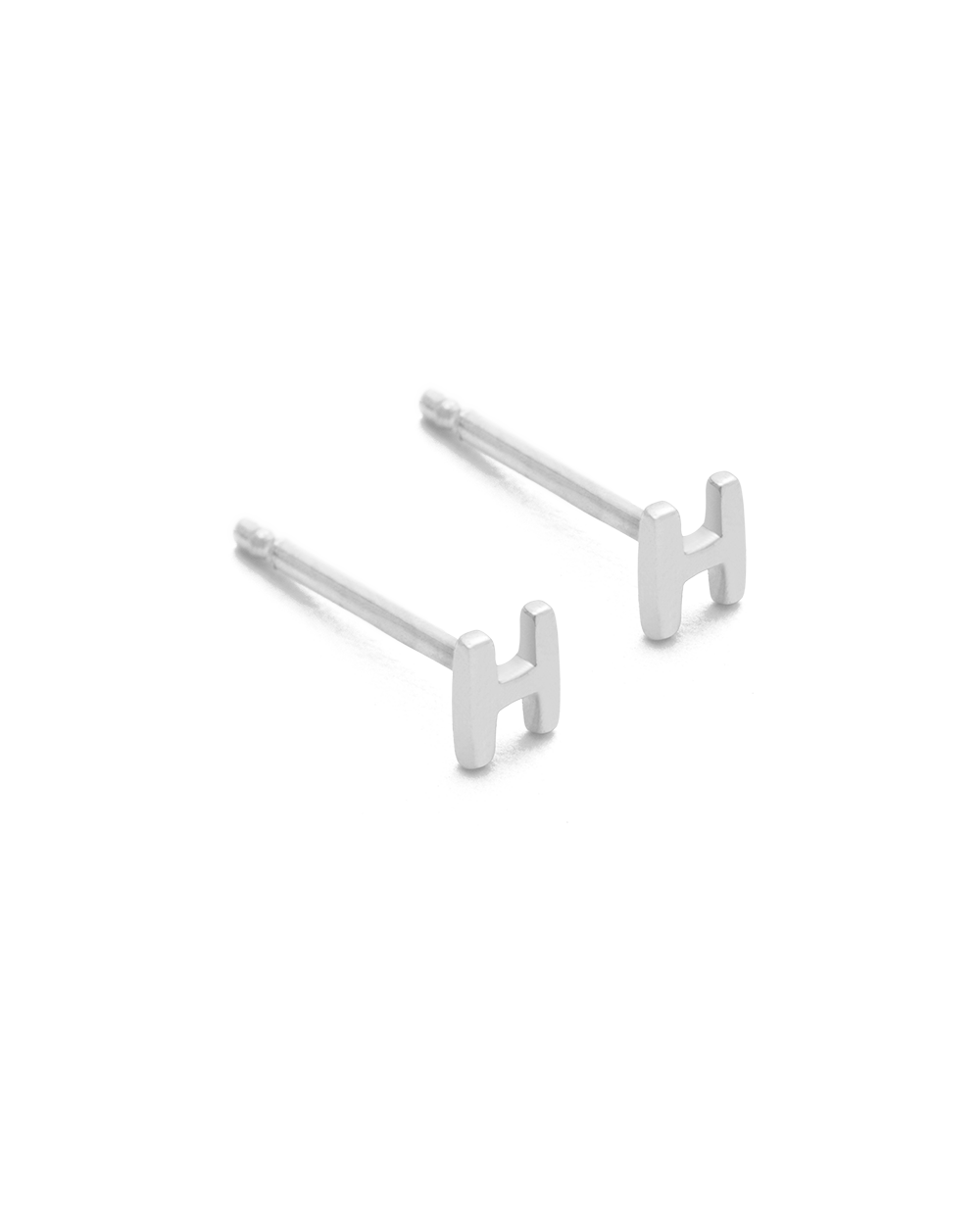 INITIAL EARRINGS (STERLING SILVER) IMAGE 12