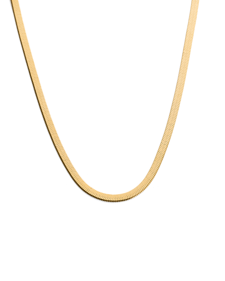 HERRINGBONE CHAIN (18K GOLD VERMEIL)