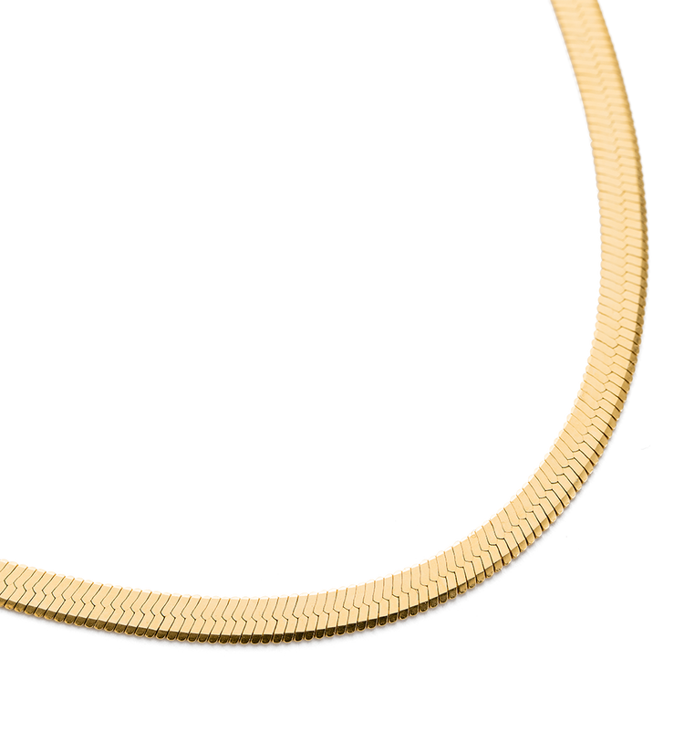 HERRINGBONE CHAIN (18K GOLD VERMEIL)