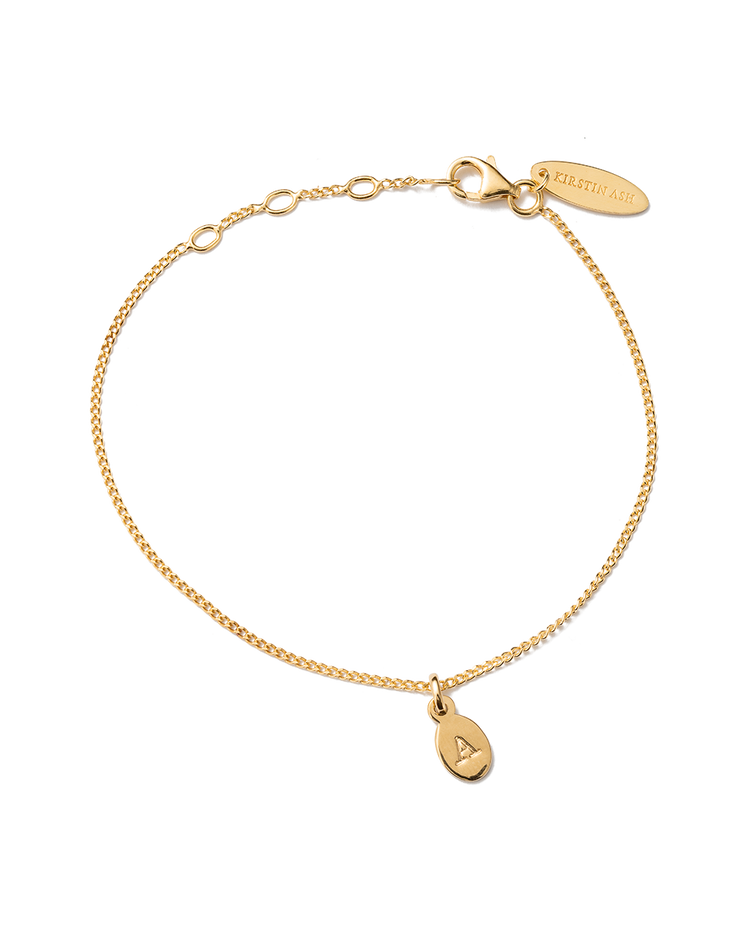 INITIAL BRACELET A-Z (18K GOLD VERMEIL)