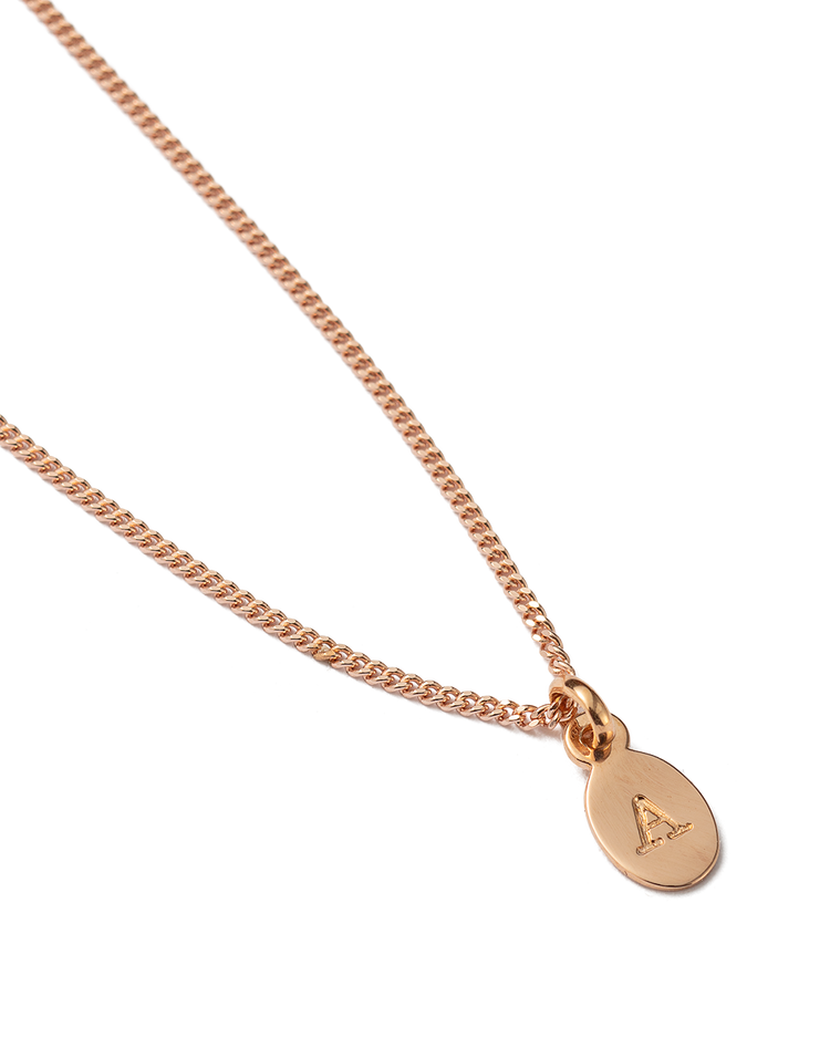 INITIAL BRACELET A-Z (18K ROSE GOLD VERMEIL)