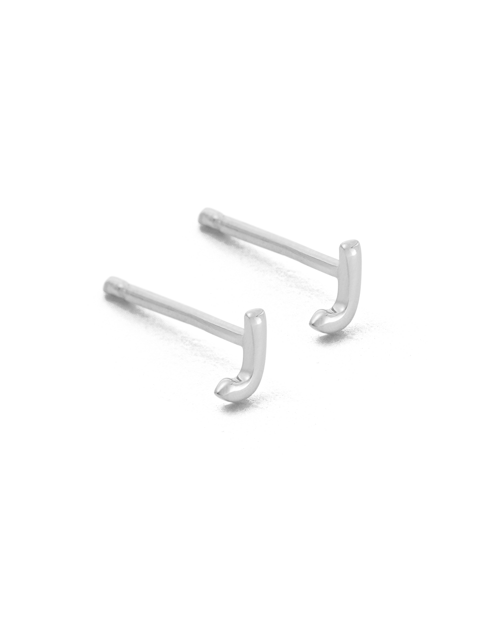 INITIAL EARRINGS (STERLING SILVER) IMAGE 14