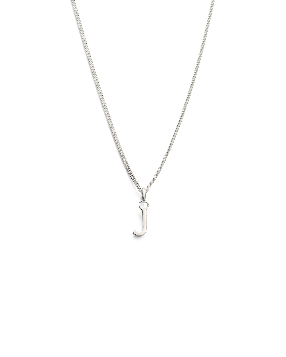 OUTLINE INITIAL NECKLACE A-Z (STERLING SILVER) IMAGE 15