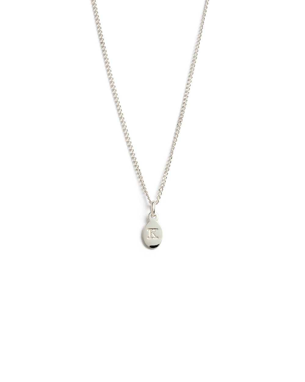 INITIAL NECKLACE A-Z (STERLING SILVER) IMAGE 16