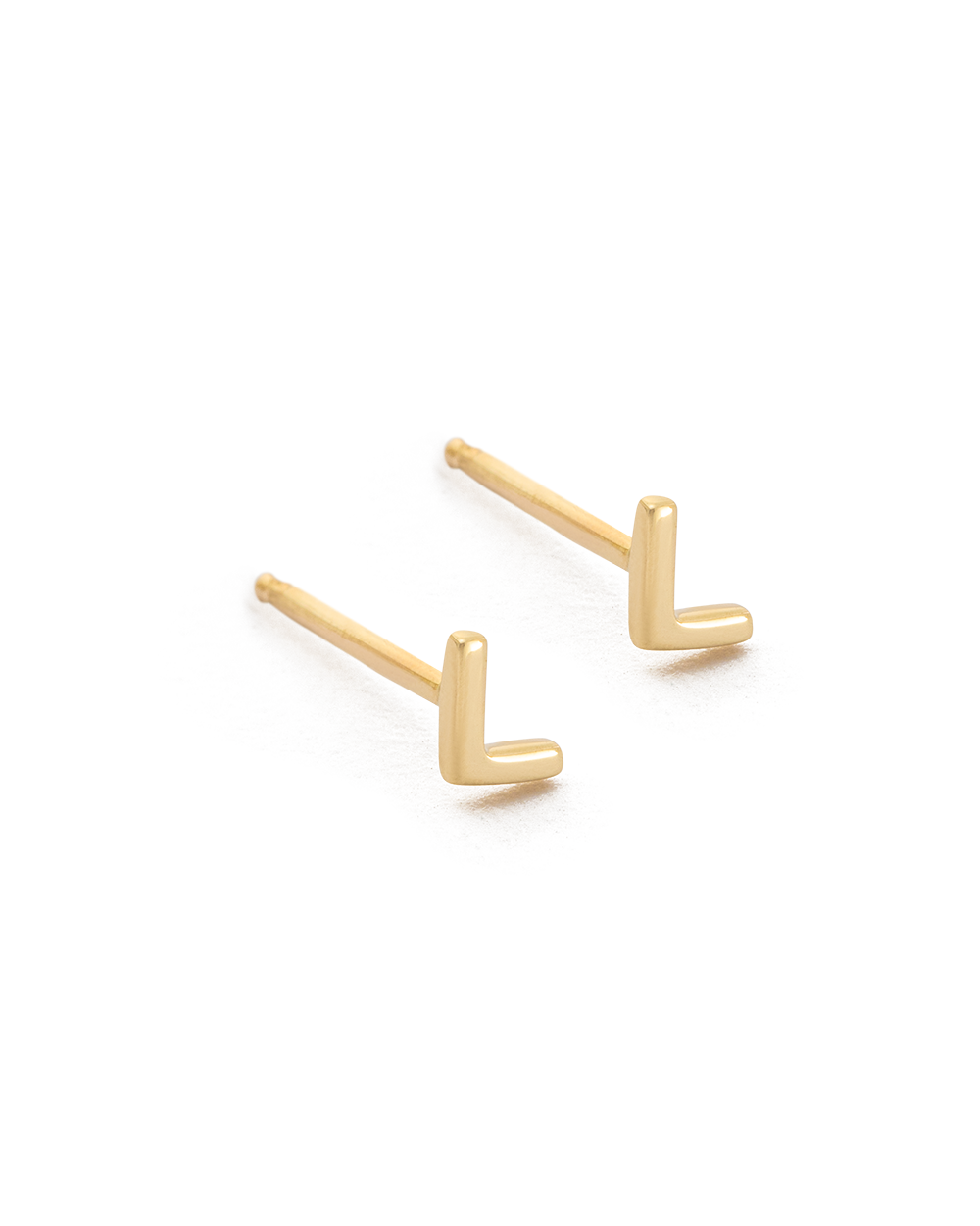 INITIAL EARRINGS (9K GOLD) IMAGE 16