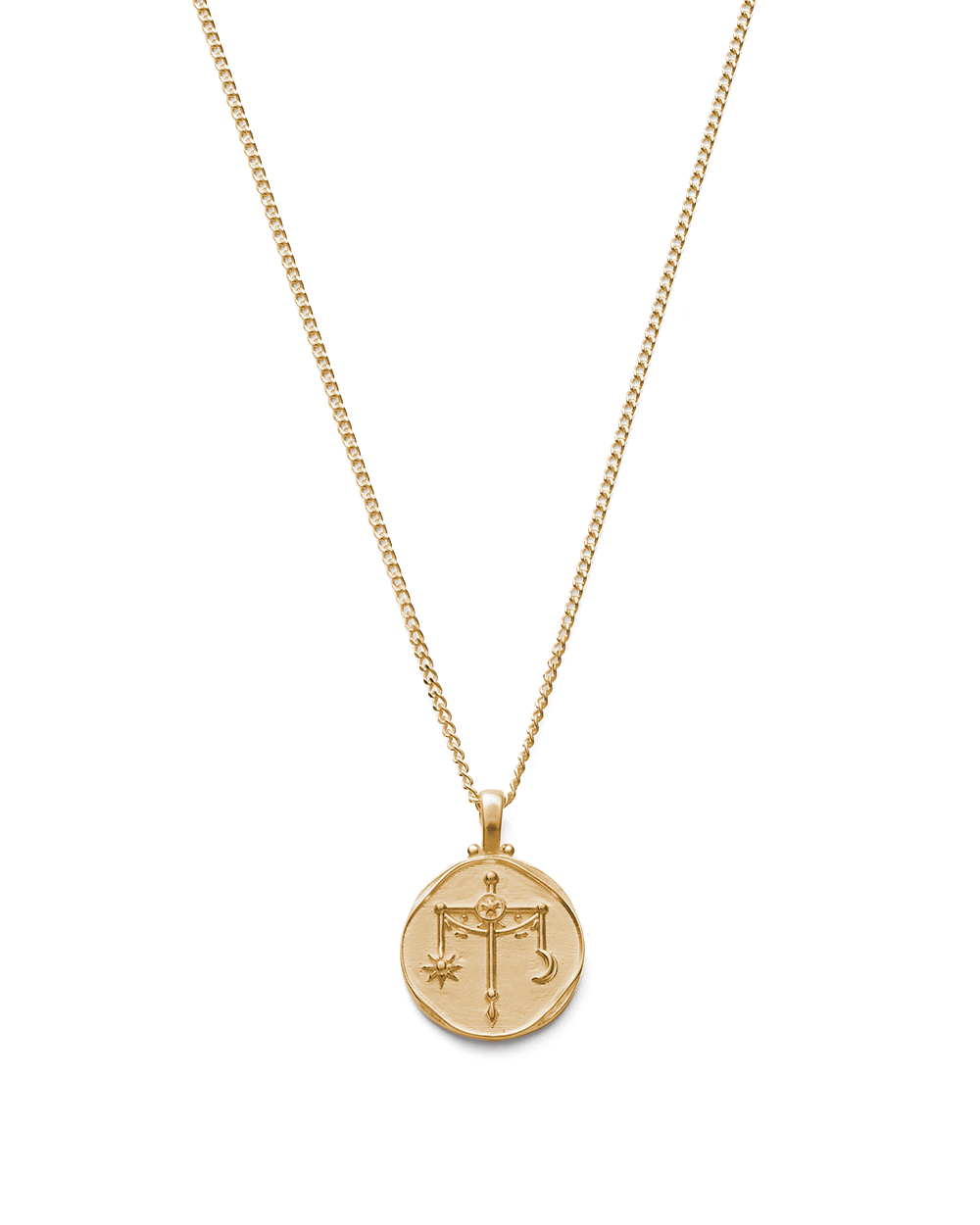 Libra Zodiac Necklace | 18K Gold Vermeil | Kirstin Ash US