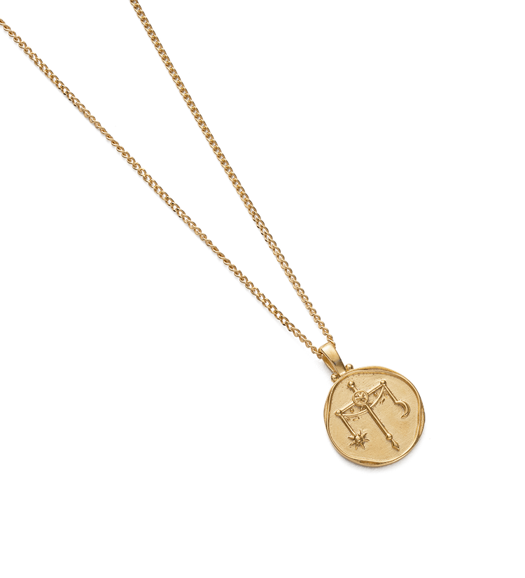 LIBRA ZODIAC NECKLACE (18K GOLD VERMEIL)