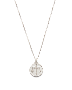 LIBRA ZODIAC NECKLACE (STERLING SILVER) IMAGE 1