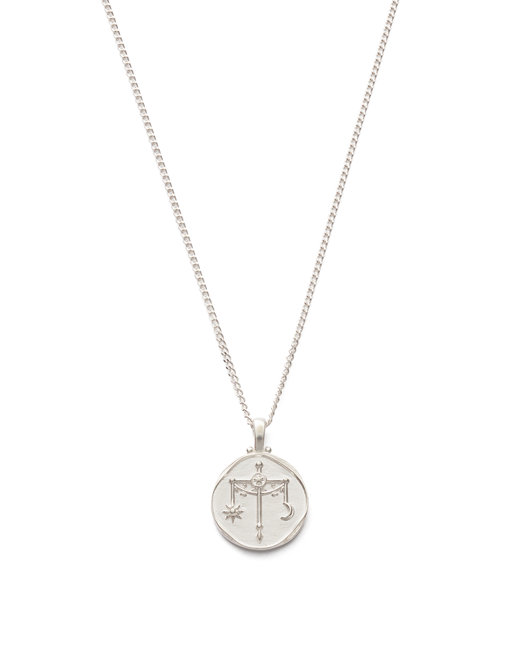 LIBRA ZODIAC NECKLACE (STERLING SILVER) IMAGE 1