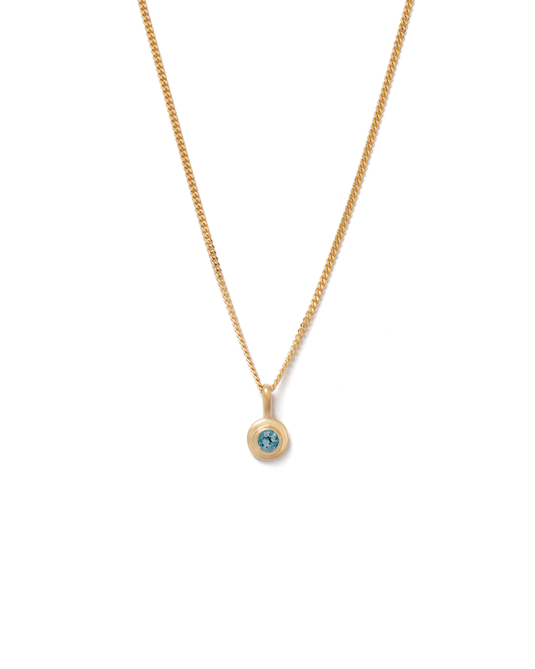 BIRTHSTONE NECKLACE (18K GOLD VERMEIL)