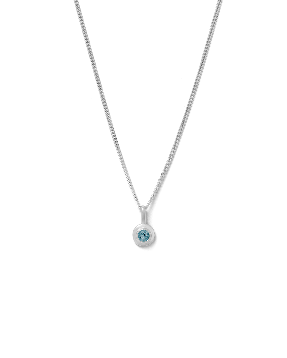 BIRTHSTONE NECKLACE (STERLING SILVER) SEPTEMBER