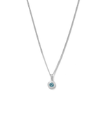 BIRTHSTONE NECKLACE (STERLING SILVER) SEPTEMBER
