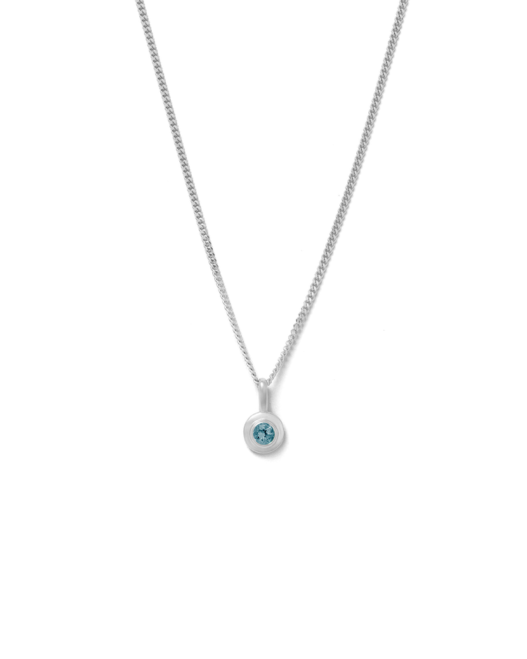 BIRTHSTONE NECKLACE (STERLING SILVER) SEPTEMBER