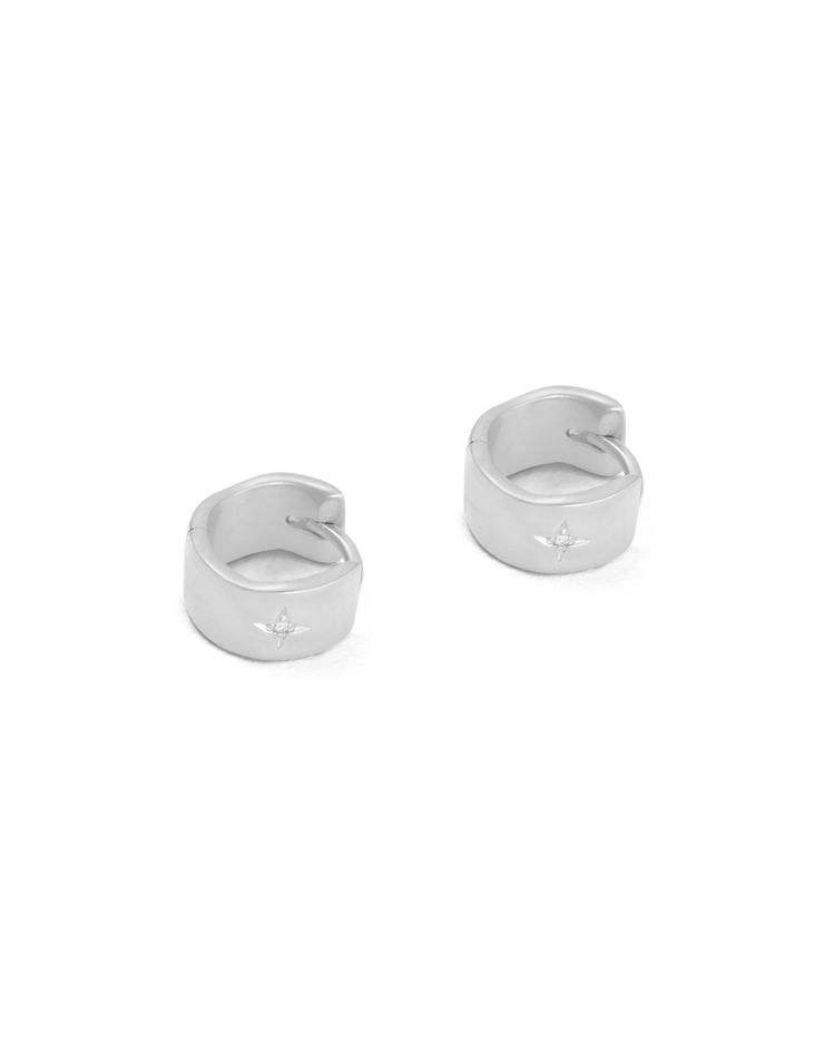 LUNA HUGGIES (STERLING SILVER)