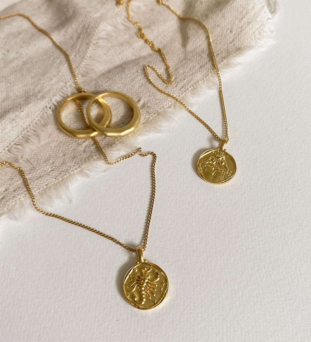GEMINI ZODIAC (18K GOLD VERMEIL) IMAGE 3