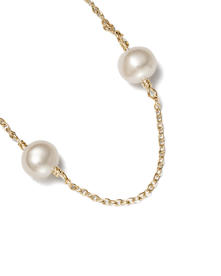 MOON TIDE PEARL BRACELET (9K GOLD)