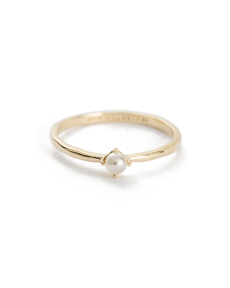MOON TIDE PEARL RING (9K GOLD)