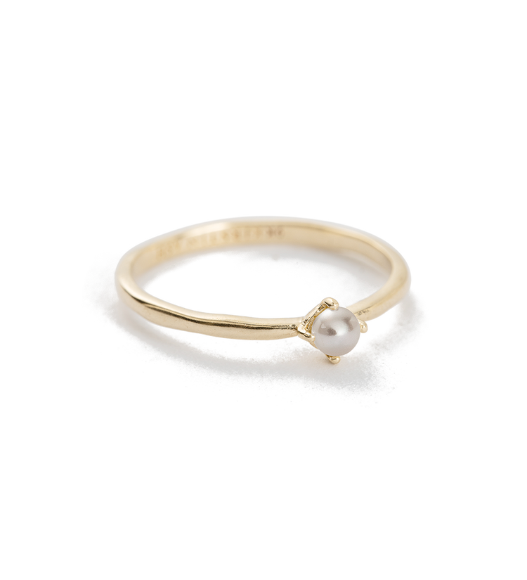 MOON TIDE PEARL RING (9K GOLD)