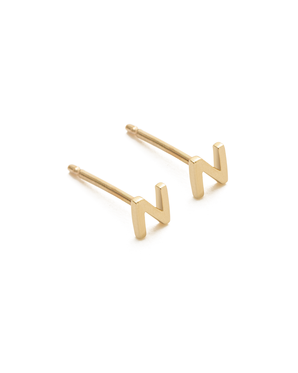 INITIAL EARRINGS (9K GOLD) IMAGE 18