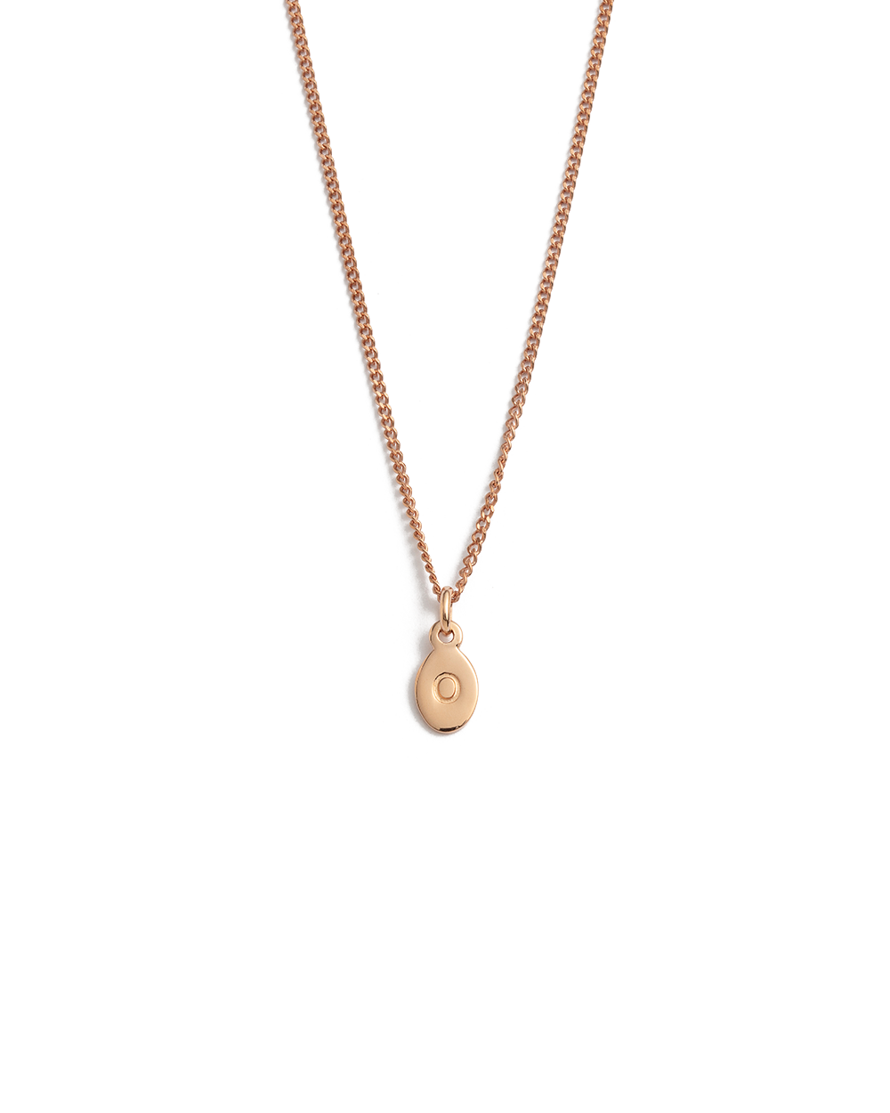INITIAL NECKLACE A-Z (18K ROSE GOLD VERMEIL) IMAGE 20