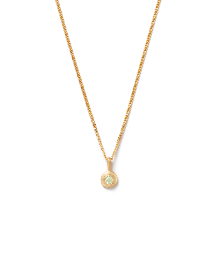 BIRTHSTONE NECKLACE (18K GOLD VERMEIL)