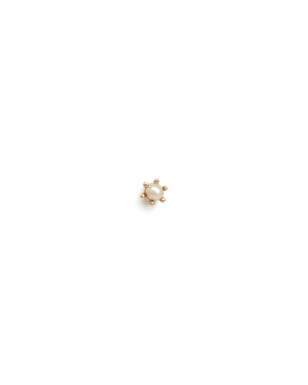 PETITE PEARL STUDS (9K GOLD) IMAGE 7