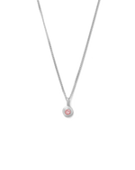 BIRTHSTONE NECKLACE (STERLING SILVER) OCTOBER